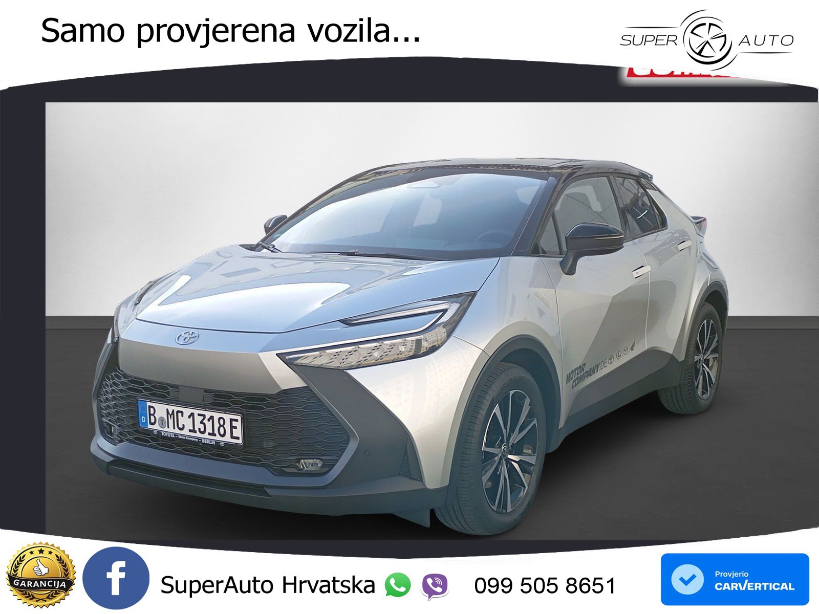 Toyota C-HR 2.0 (223 KS) PHEV e-CVT Teamplayer LED+GR SJED+ACC