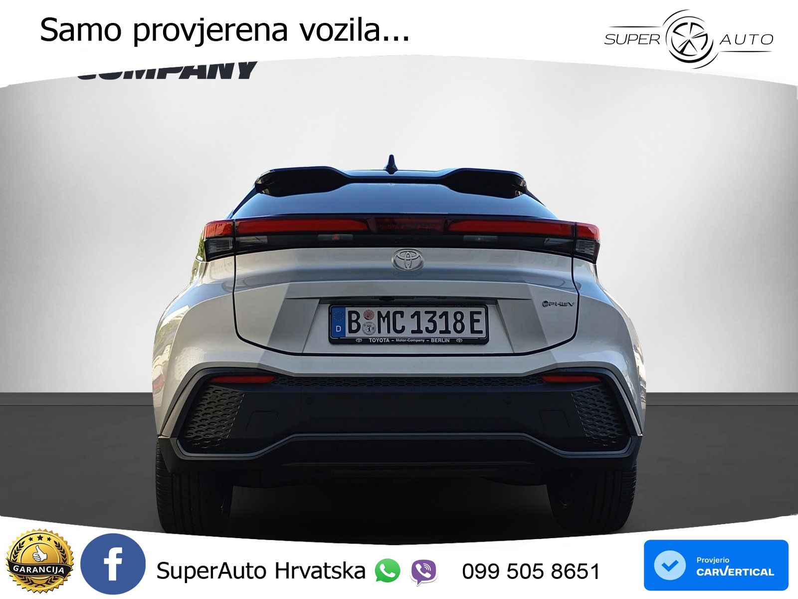 Toyota C-HR 2.0 (223 KS) PHEV e-CVT Teamplayer LED+GR SJED+ACC
