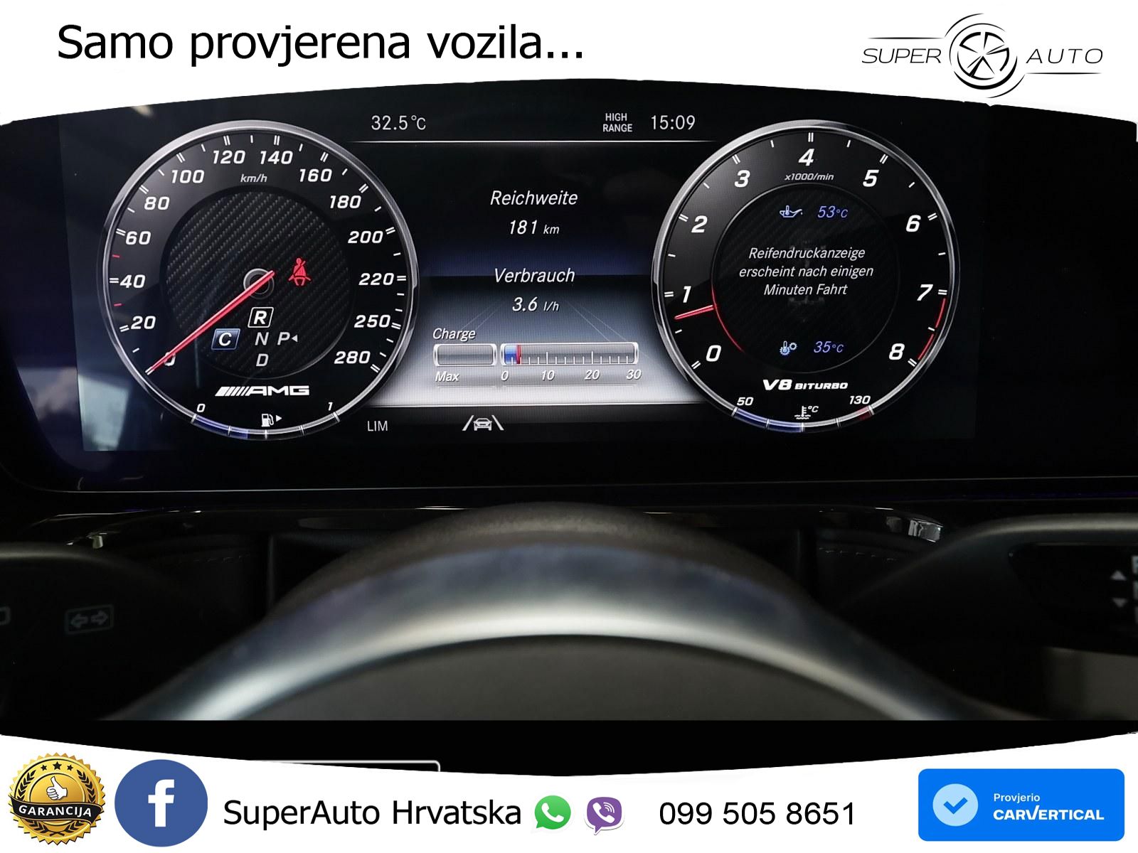 Mercedes AMG G 63 Long V8 (585 KS) 4MATIC 9G-TRONIC AMG SPEEDSHIFT PLUS LED+GR SJED+ACC