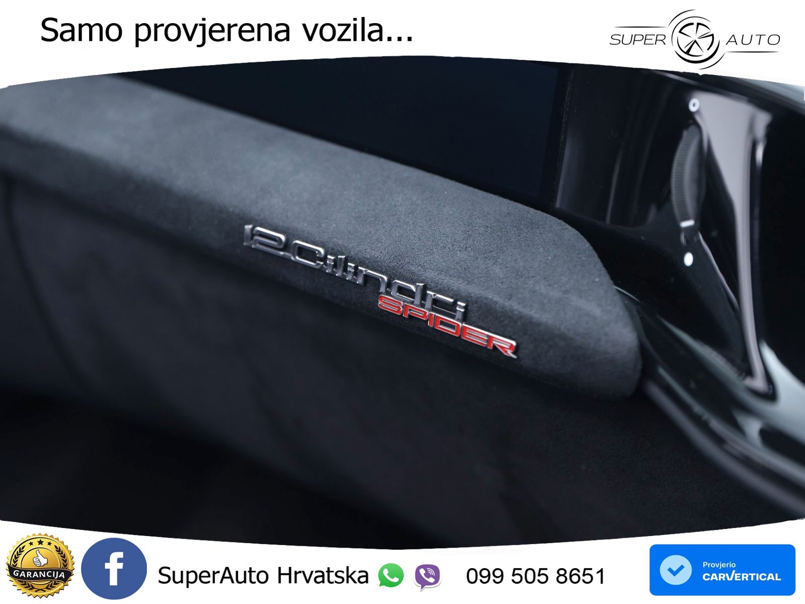 Ferrari 12Cilindri Spider 6.5 V12 (830 KS) F1 DCT MATRIX+GR SJED+KAM