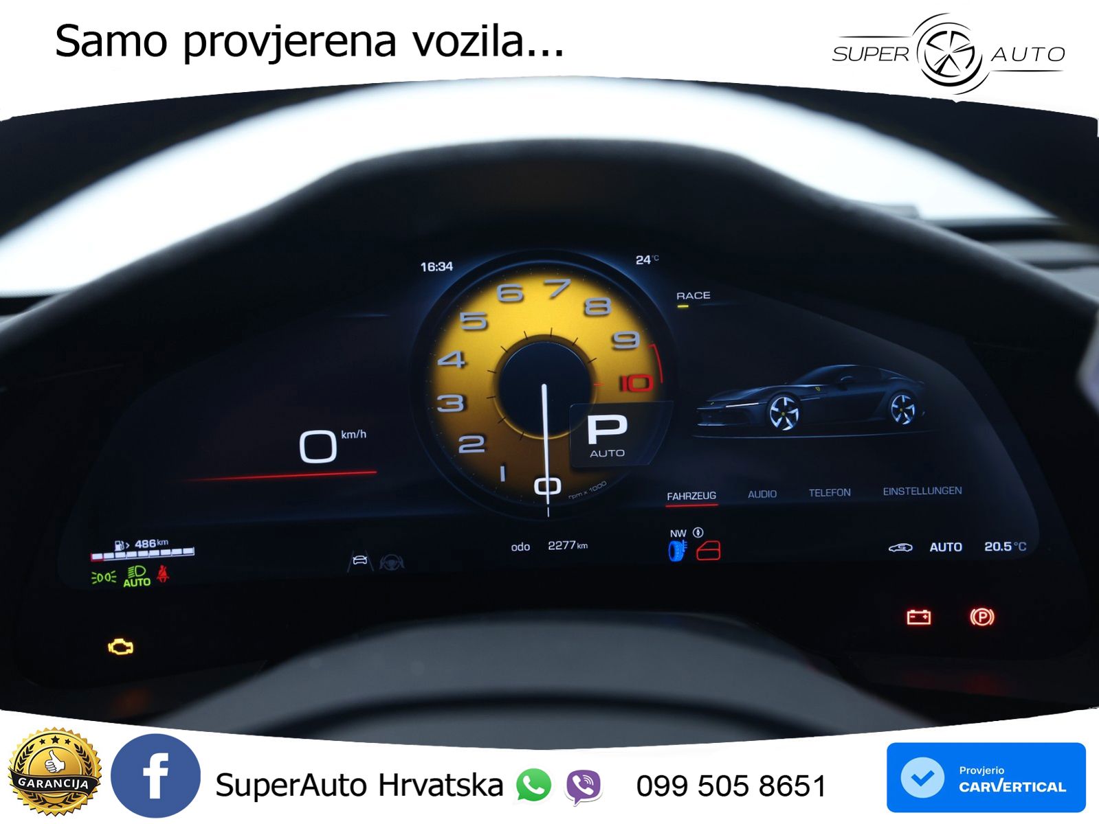 Ferrari 12Cilindri Spider 6.5 V12 (830 KS) F1 DCT MATRIX+GR SJED+KAM