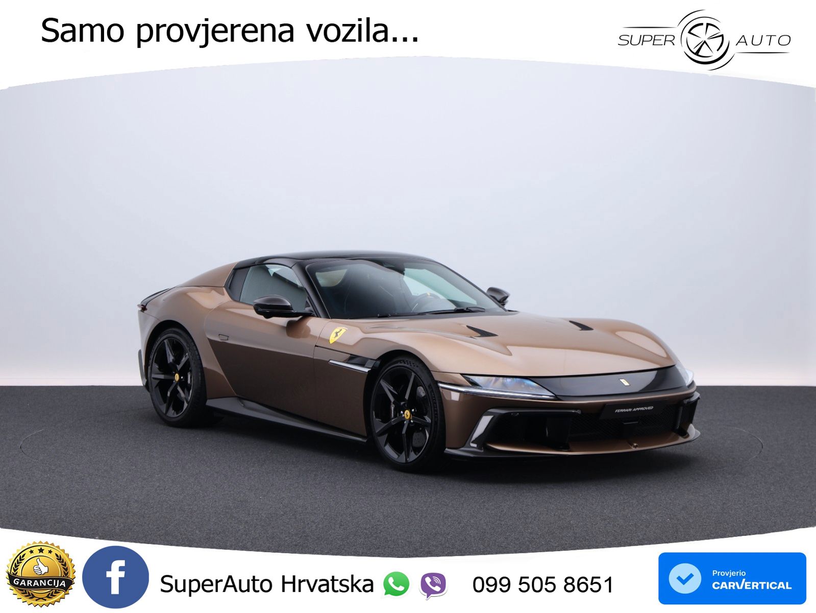 Ferrari 12Cilindri Spider 6.5 V12 (830 KS) F1 DCT MATRIX+GR SJED+KAM