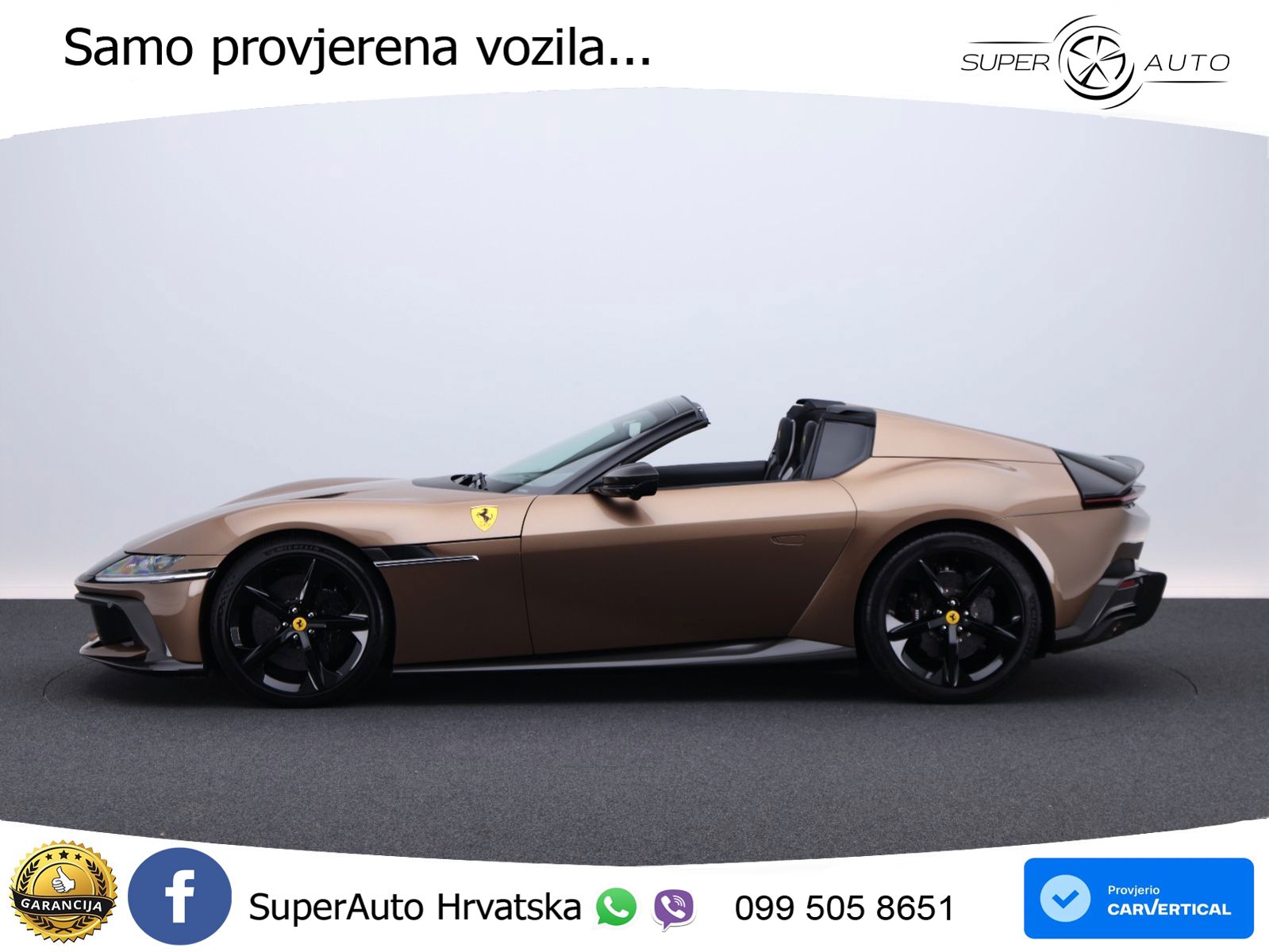 Ferrari 12Cilindri Spider 6.5 V12 (830 KS) F1 DCT MATRIX+GR SJED+KAM