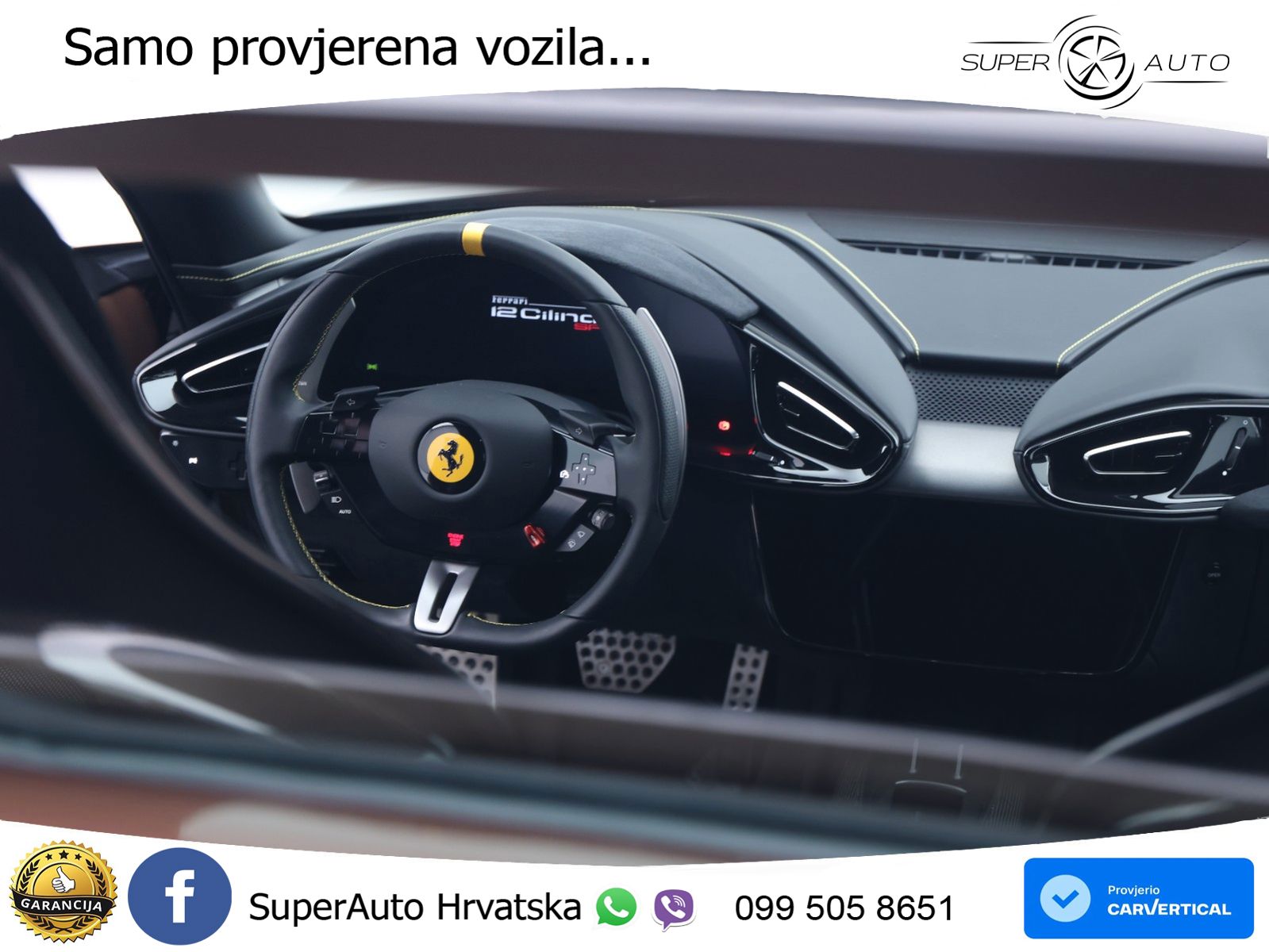 Ferrari 12Cilindri Spider 6.5 V12 (830 KS) F1 DCT MATRIX+GR SJED+KAM