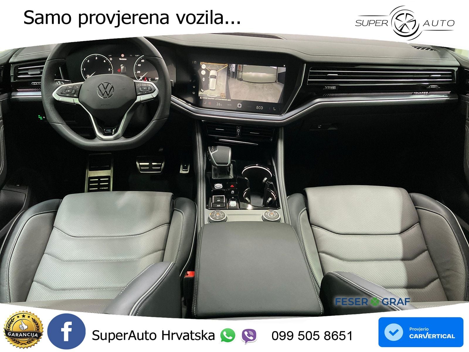 Volkswagen Touareg 3.0 V6 TDI (286 KS) 4MOTION Tiptronic ZRAČNI+ACC+GR SJED+360+PANO