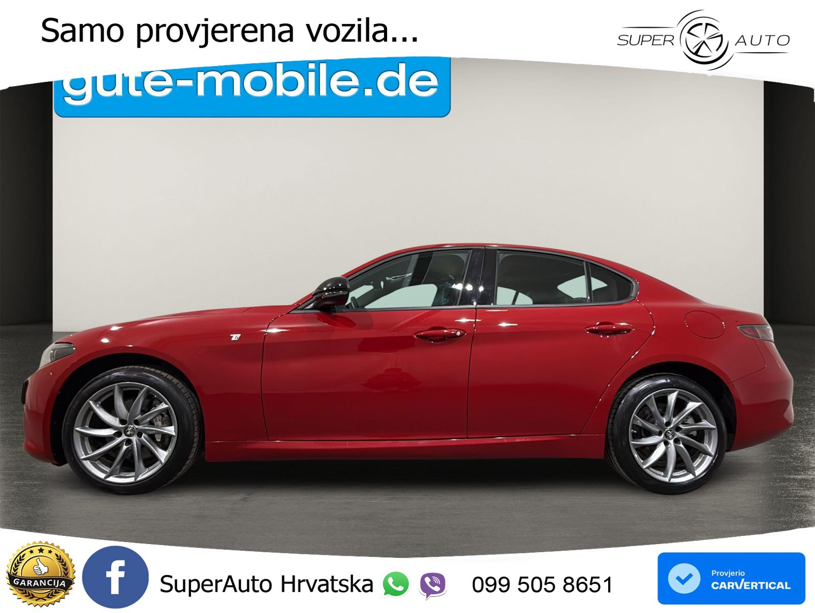 Alfa Romeo Giulia 2.0 Turbo (280 KS) Q4 Automatic LED+GR SJED+ACC