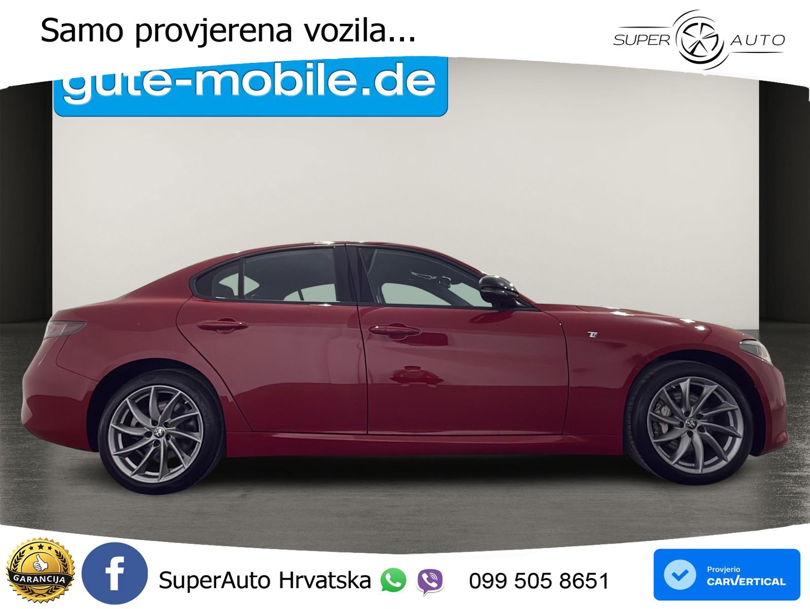 Alfa Romeo Giulia 2.0 Turbo (280 KS) Q4 Automatic LED+GR SJED+ACC