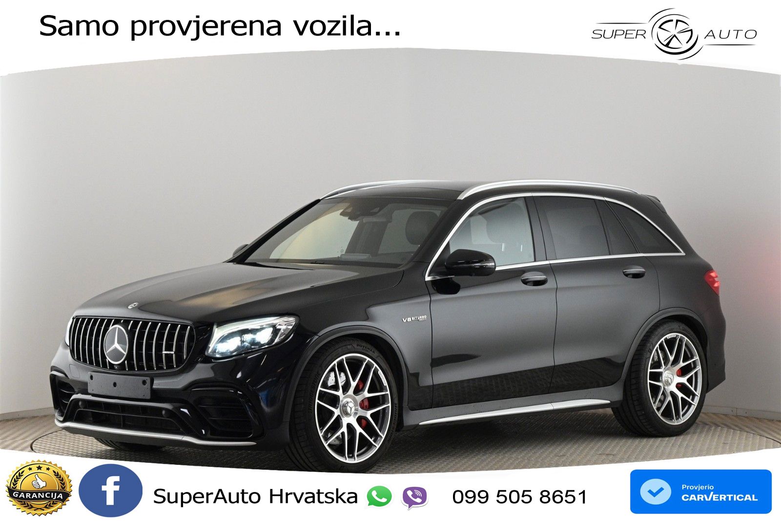 Mercedes AMG GLC 63 S V8 (510 KS) 4MATIC+ MCT LED+GR SJED+ACC