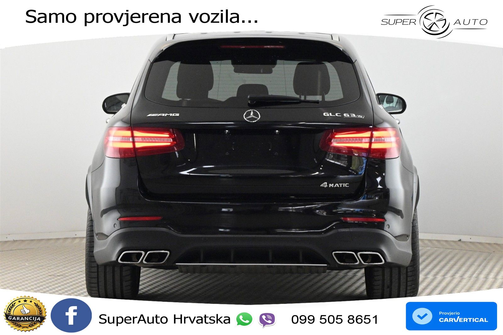 Mercedes AMG GLC 63 S V8 (510 KS) 4MATIC+ MCT LED+GR SJED+ACC