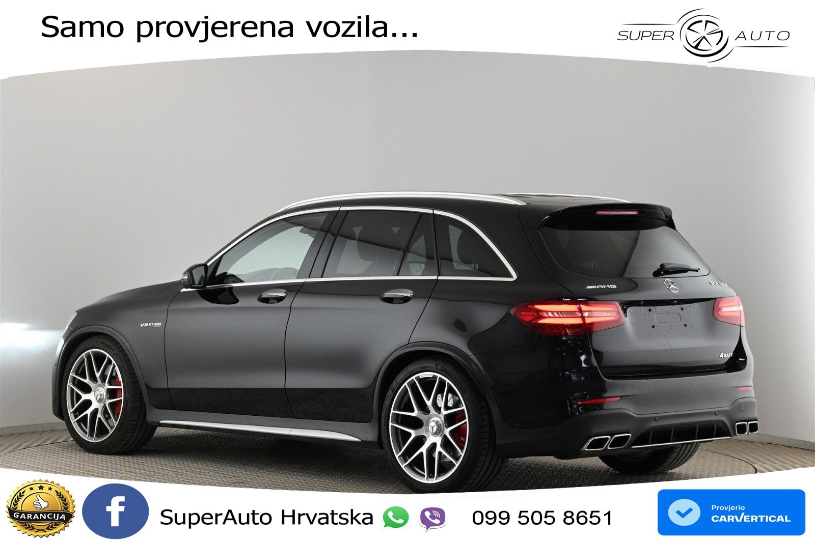 Mercedes AMG GLC 63 S V8 (510 KS) 4MATIC+ MCT LED+GR SJED+ACC