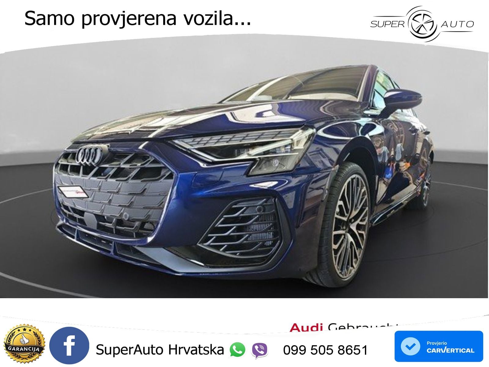 Audi S3 Limuzina 2.0 TFSI (333 KS) quattro S tronic LED+GR SJED+ACC