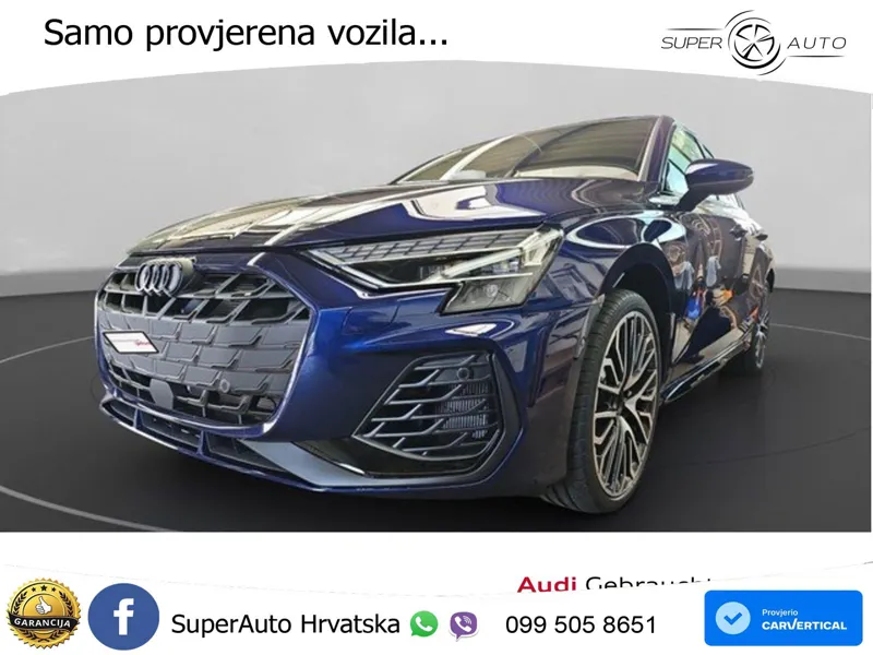 Audi S3 Limuzina 2.0 TFSI (333 KS) quattro S tronic LED+GR SJED+ACC