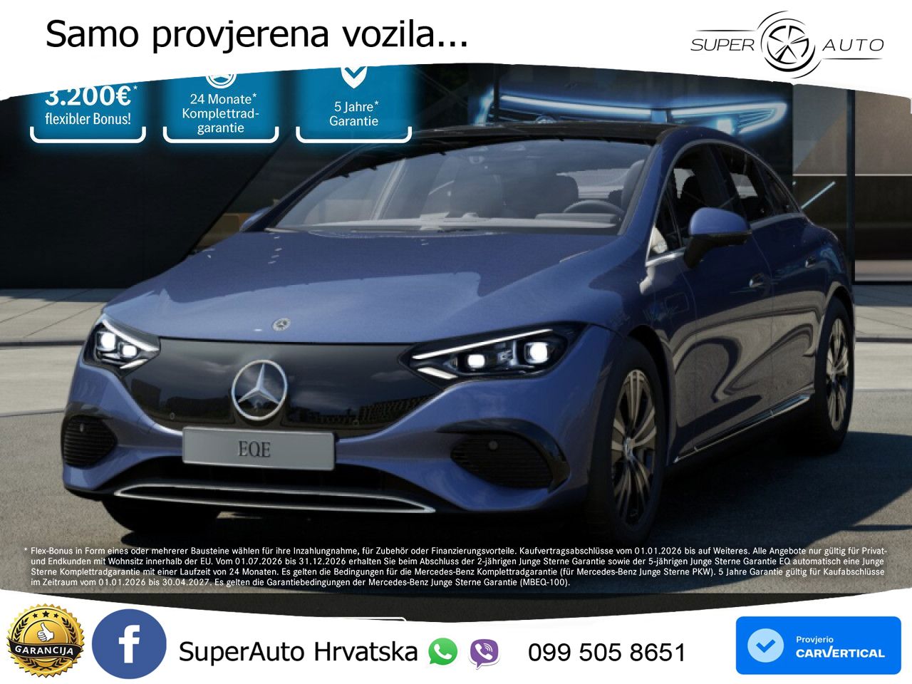 Mercedes EQE 350+ 105 kWh (320 KS) ACC+GR SJED+360+PANO