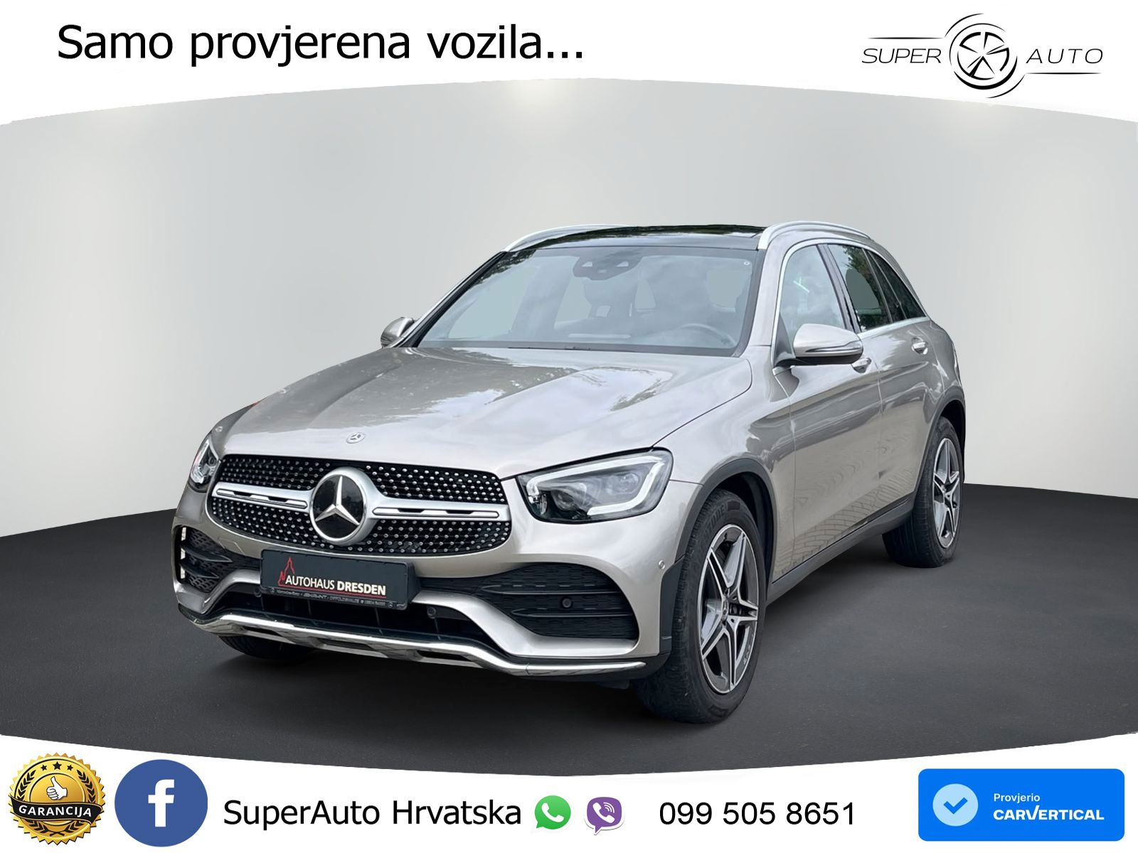 Mercedes GLC 300d (245 KS) 4MATIC G-TRONIC AMG LED+GR SJED+ACC