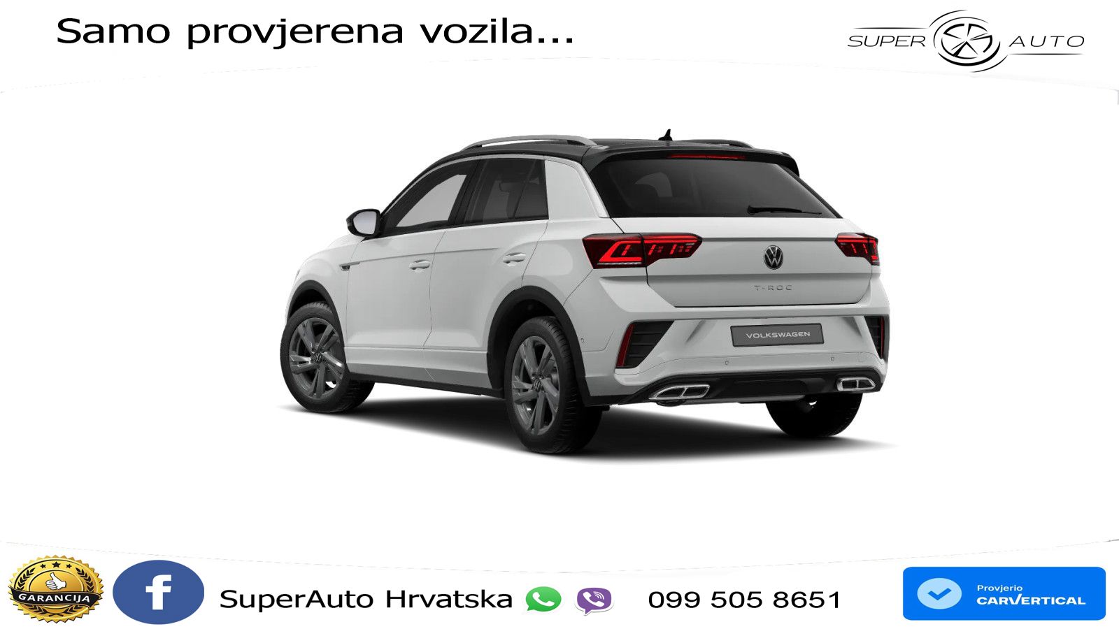 Volkswagen T-Roc 1.5 TSI (150 KS) DSG R-Line LED+GR SJED+ACC