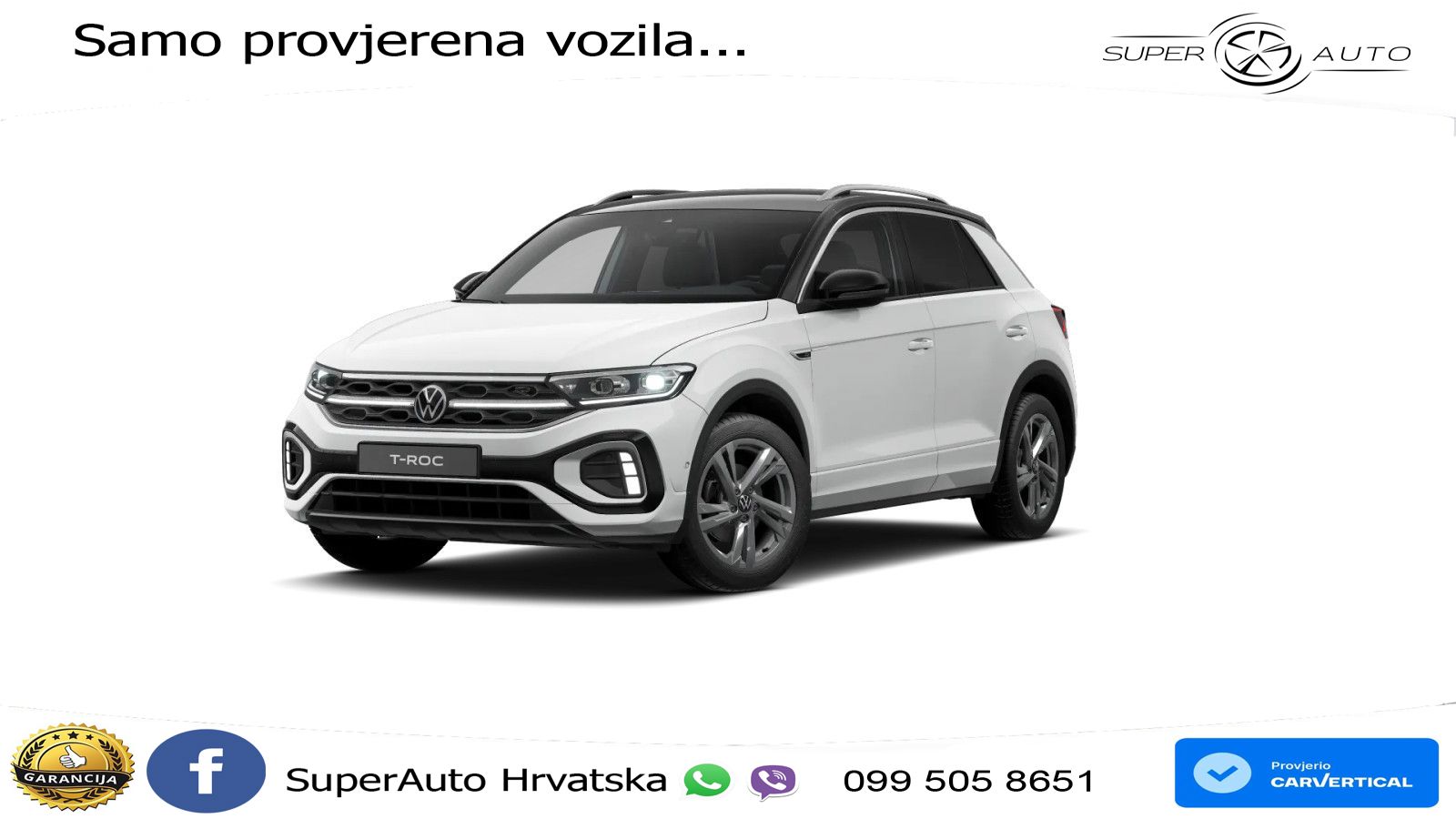 Volkswagen T-Roc 1.5 TSI (150 KS) DSG R-Line LED+GR SJED+ACC