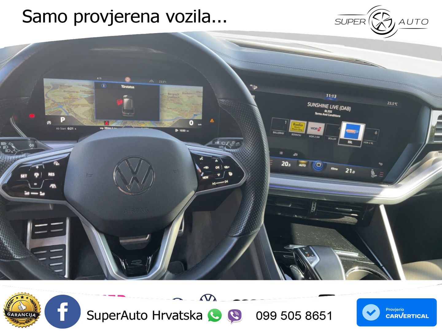 Volkswagen Touareg 3.0 V6 TDI (286 KS) 4MOTION Tiptronic R-Line ZRAČNI+ACC+GR SJED+KAM