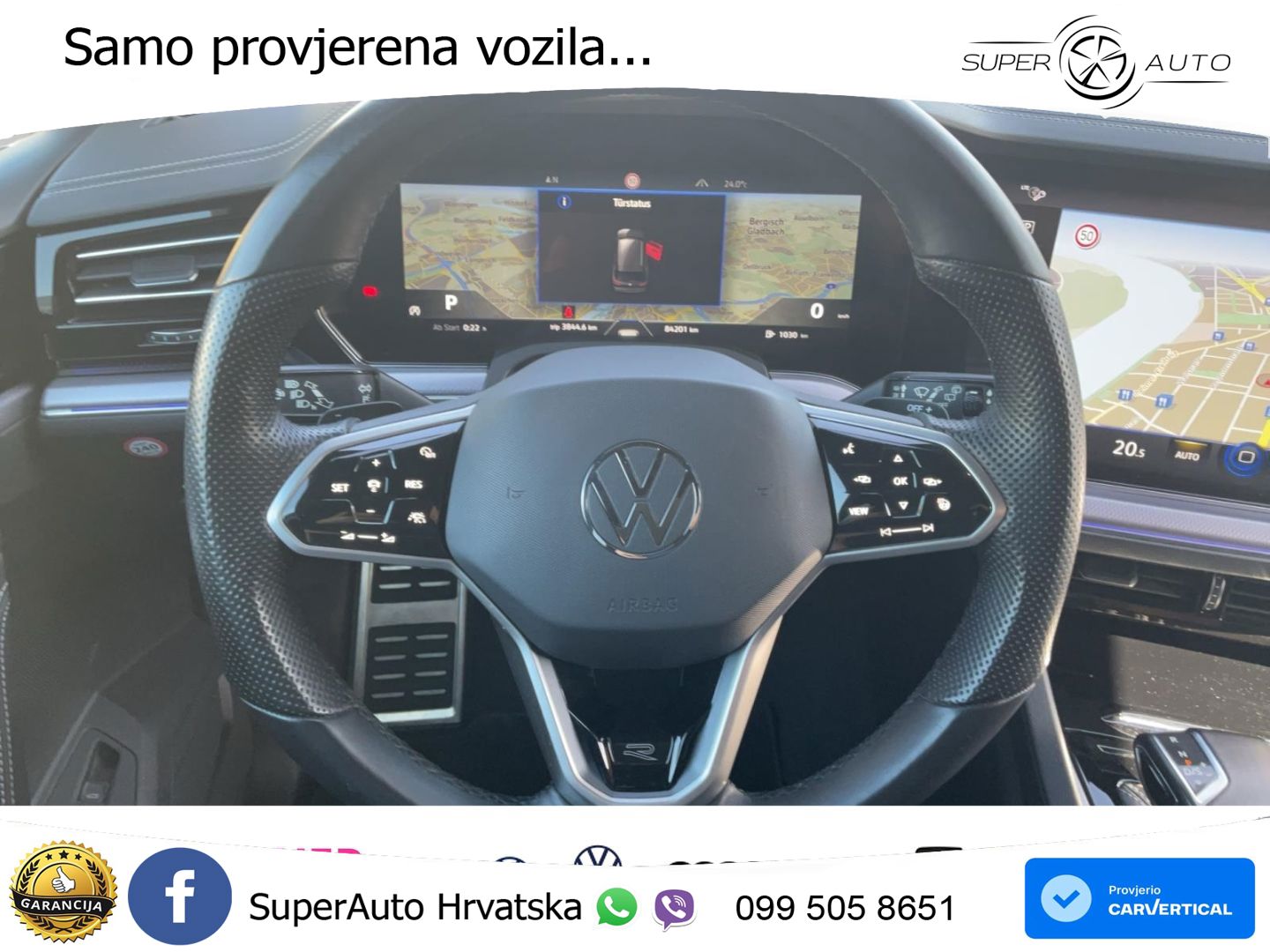 Volkswagen Touareg 3.0 V6 TDI (286 KS) 4MOTION Tiptronic R-Line ZRAČNI+ACC+GR SJED+KAM