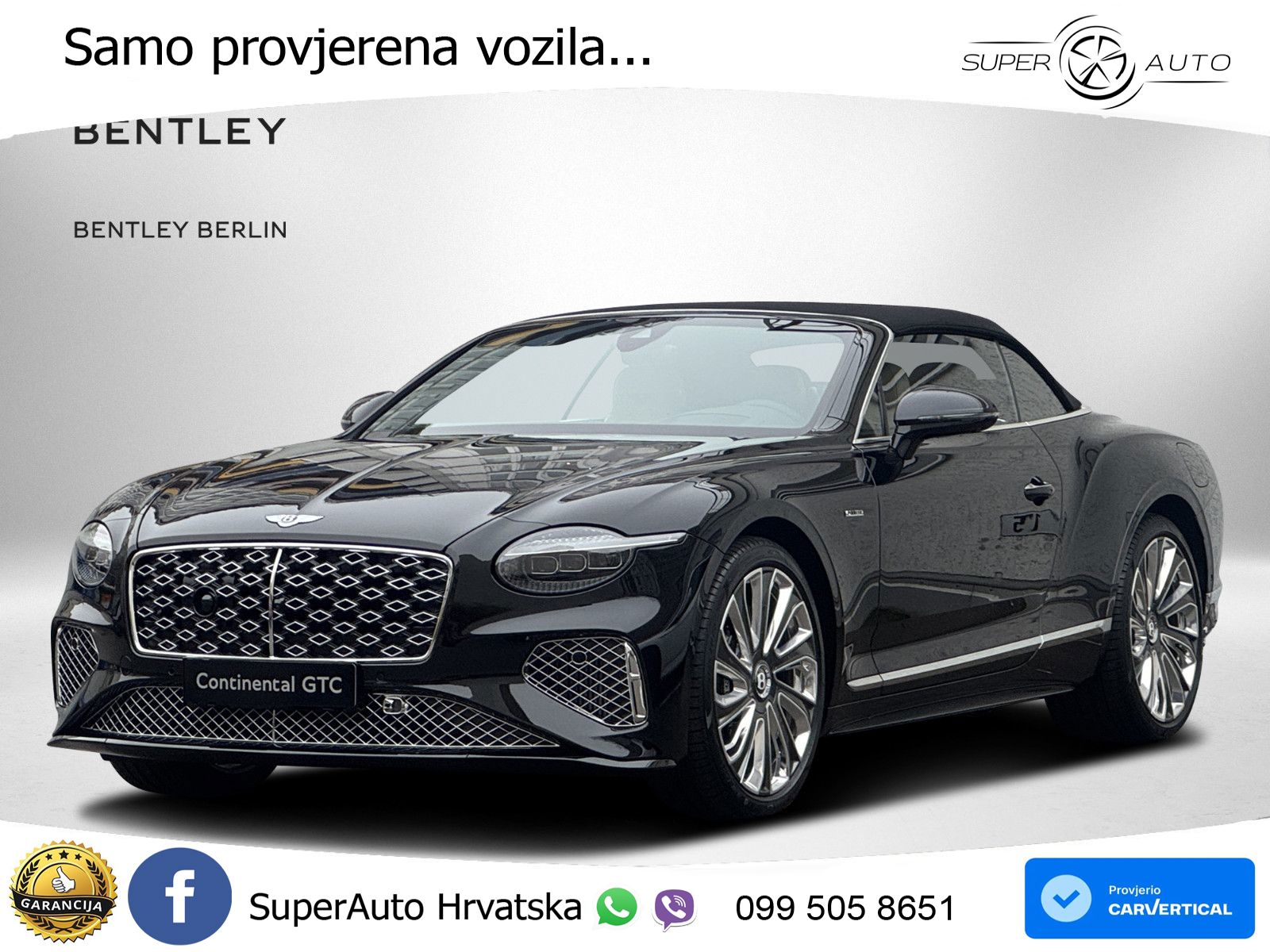 Bentley Continental GTC IV 4.0 V8 TFSi (782 KS) AWD DCT LED+GR SJED+ACC