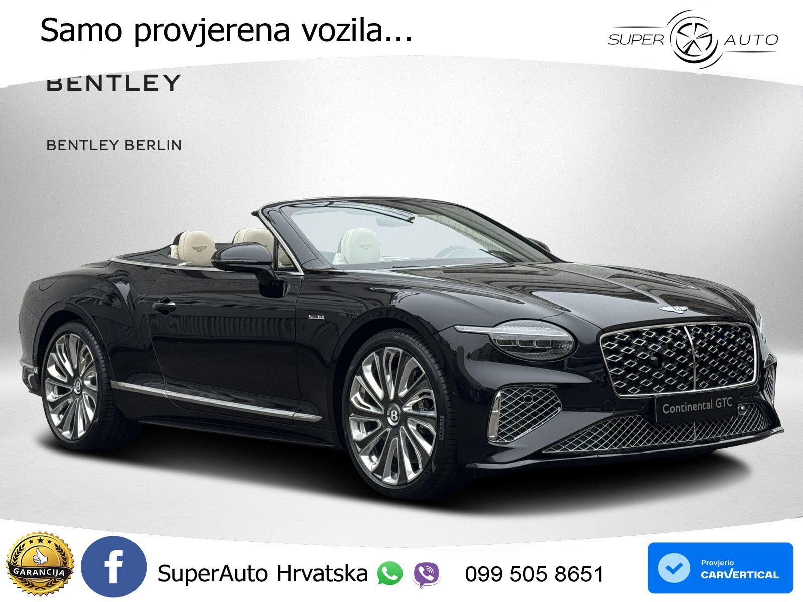 Bentley Continental GTC IV 4.0 V8 TFSi (782 KS) AWD DCT LED+GR SJED+ACC