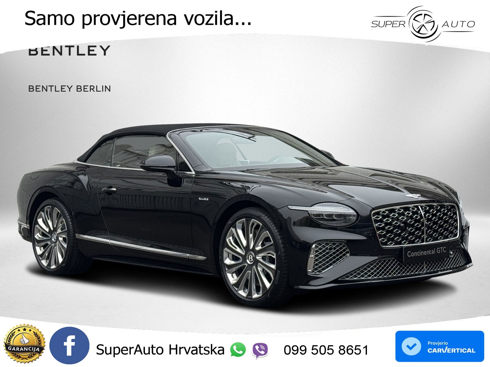 Bentley Continental GTC IV 4.0 V8 TFSi (782 KS) AWD DCT LED+GR SJED+ACC
