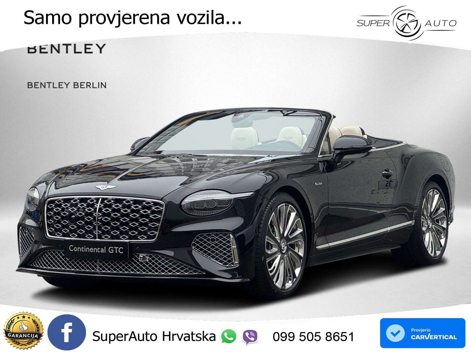 Bentley Continental GTC IV 4.0 V8 TFSi (782 KS) AWD DCT LED+GR SJED+ACC