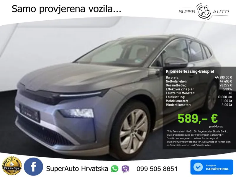 Škoda Enyaq 85 82 kWh (286 KS) Loft LED+GR SJED+ACC