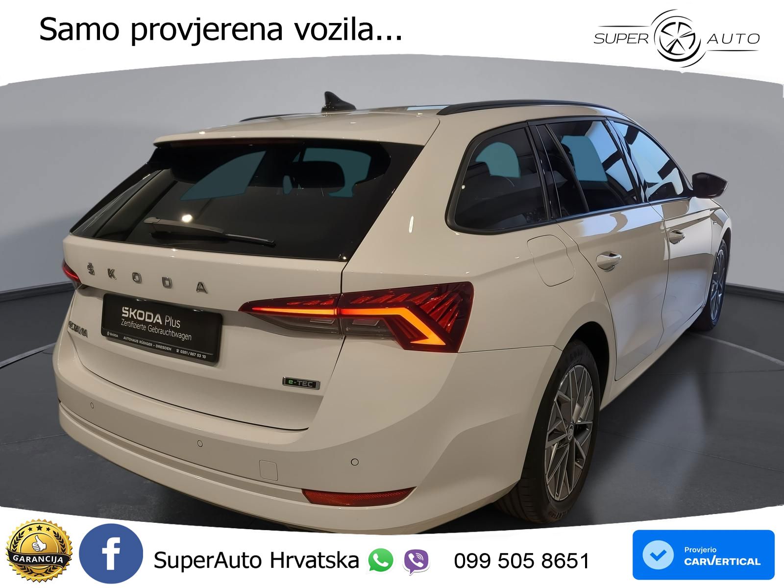 Škoda Octavia Combi 1.5 TSI EVO e-TEC (150 KS) DSG LED+GR SJED+ACC