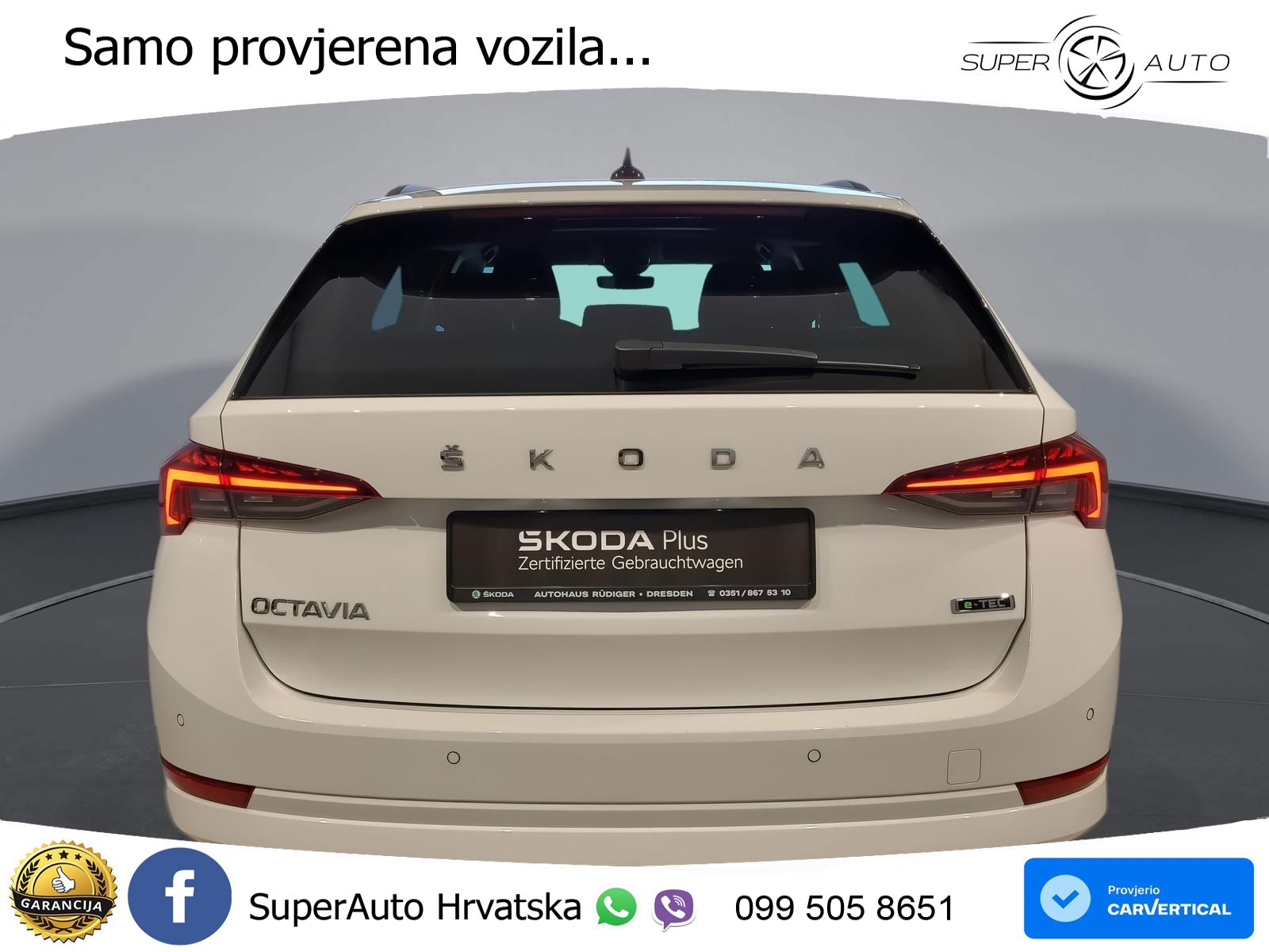 Škoda Octavia Combi 1.5 TSI EVO e-TEC (150 KS) DSG LED+GR SJED+ACC