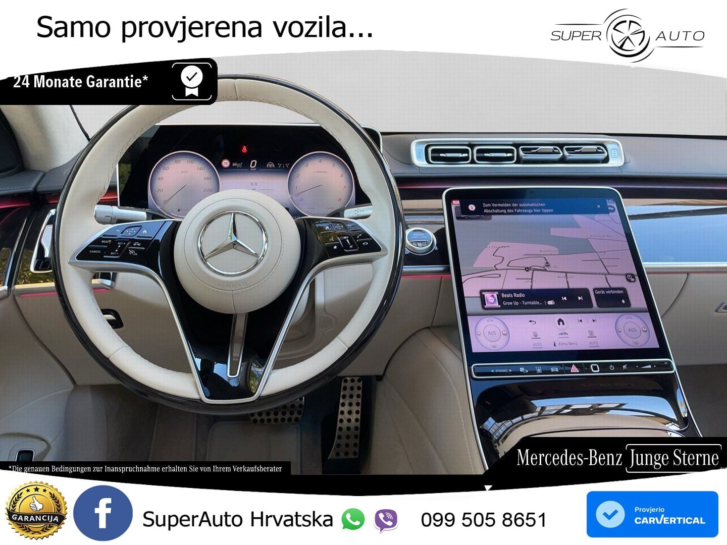 Mercedes S 580 V8 (503 KS) EQ Boost 4MATIC 9G-TRONIC Manufaktur ACC+HEAD+4xGR SJED+360+PANO
