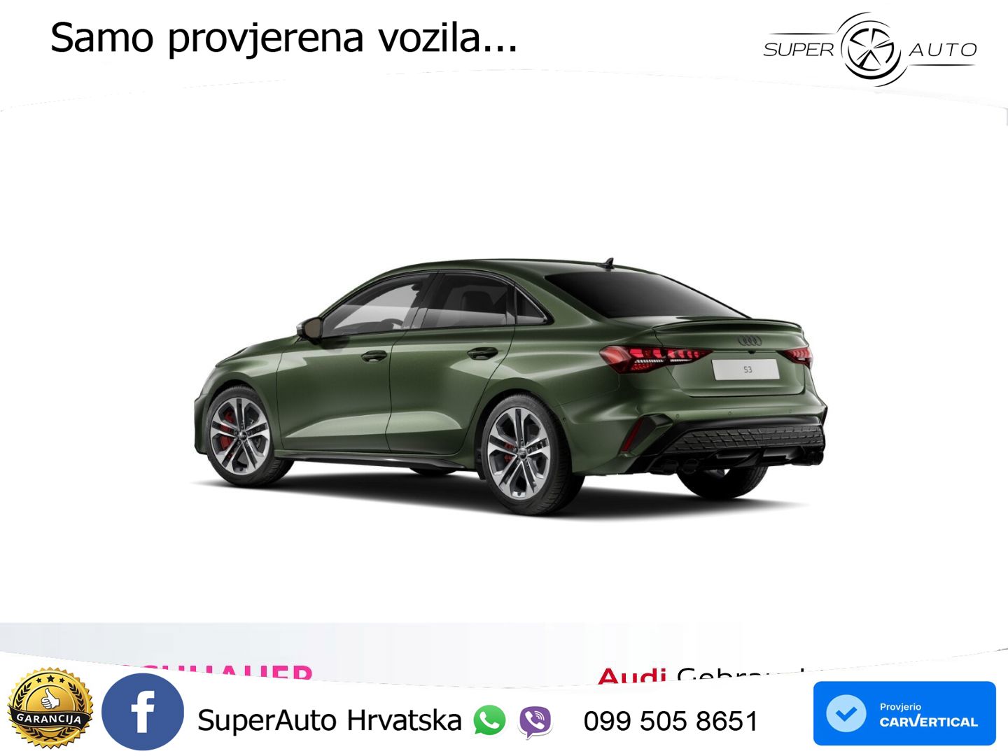 Audi S3 Limuzina 2.0 TFSI (333 KS) quattro S tronic MATRIX+GR SJED+KAM