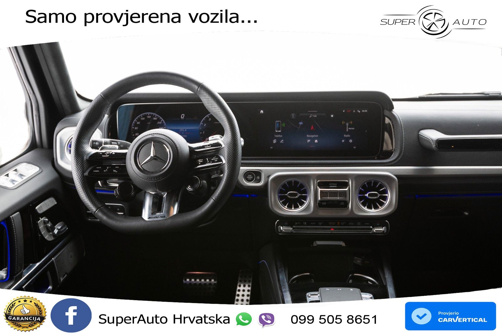Mercedes AMG G 63 Long V8 (585 KS) 4MATIC 9G-TRONIC AMG SPEEDSHIFT TCT Manufaktur LED+GR SJED+ACC