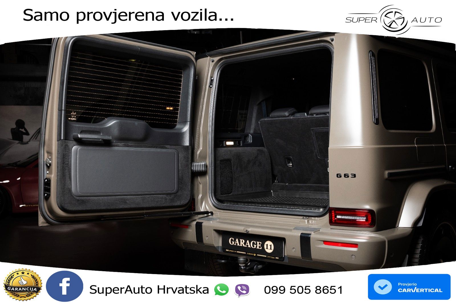 Mercedes AMG G 63 Long V8 (585 KS) 4MATIC 9G-TRONIC AMG SPEEDSHIFT TCT Manufaktur LED+GR SJED+ACC