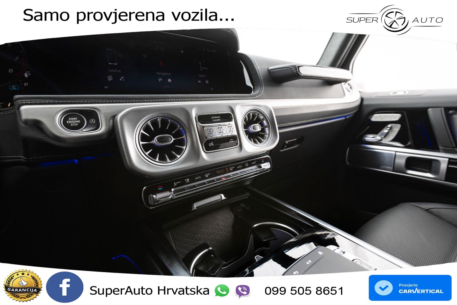 Mercedes AMG G 63 Long V8 (585 KS) 4MATIC 9G-TRONIC AMG SPEEDSHIFT TCT Manufaktur LED+GR SJED+ACC