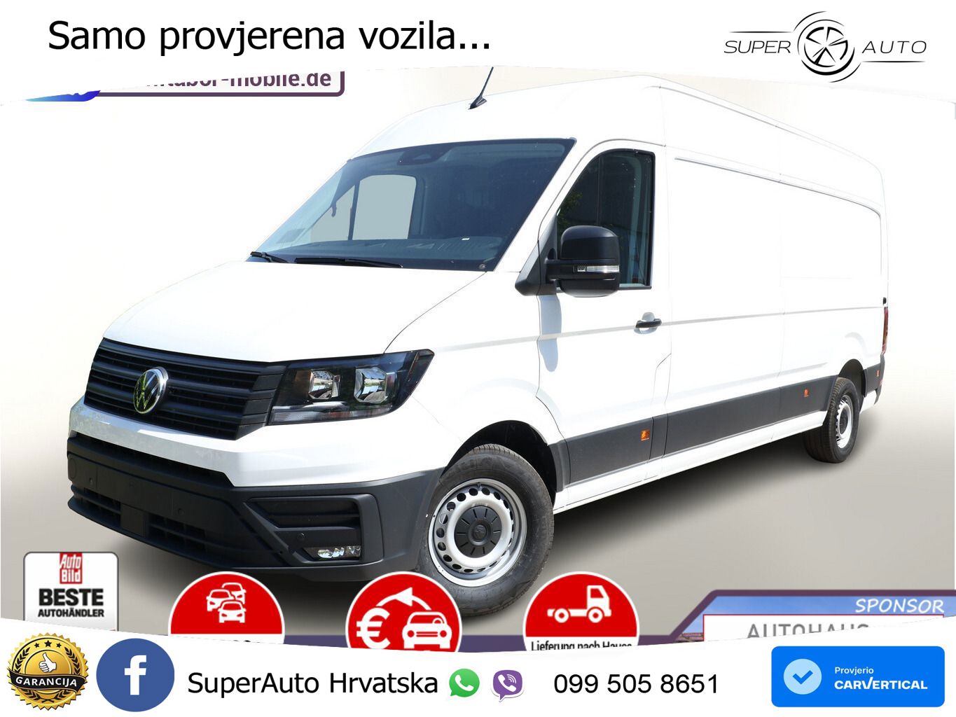 Volkswagen Crafter 35 L4H3 AT8 3S AHK Temp AppCo UVP-43%* 140 KS