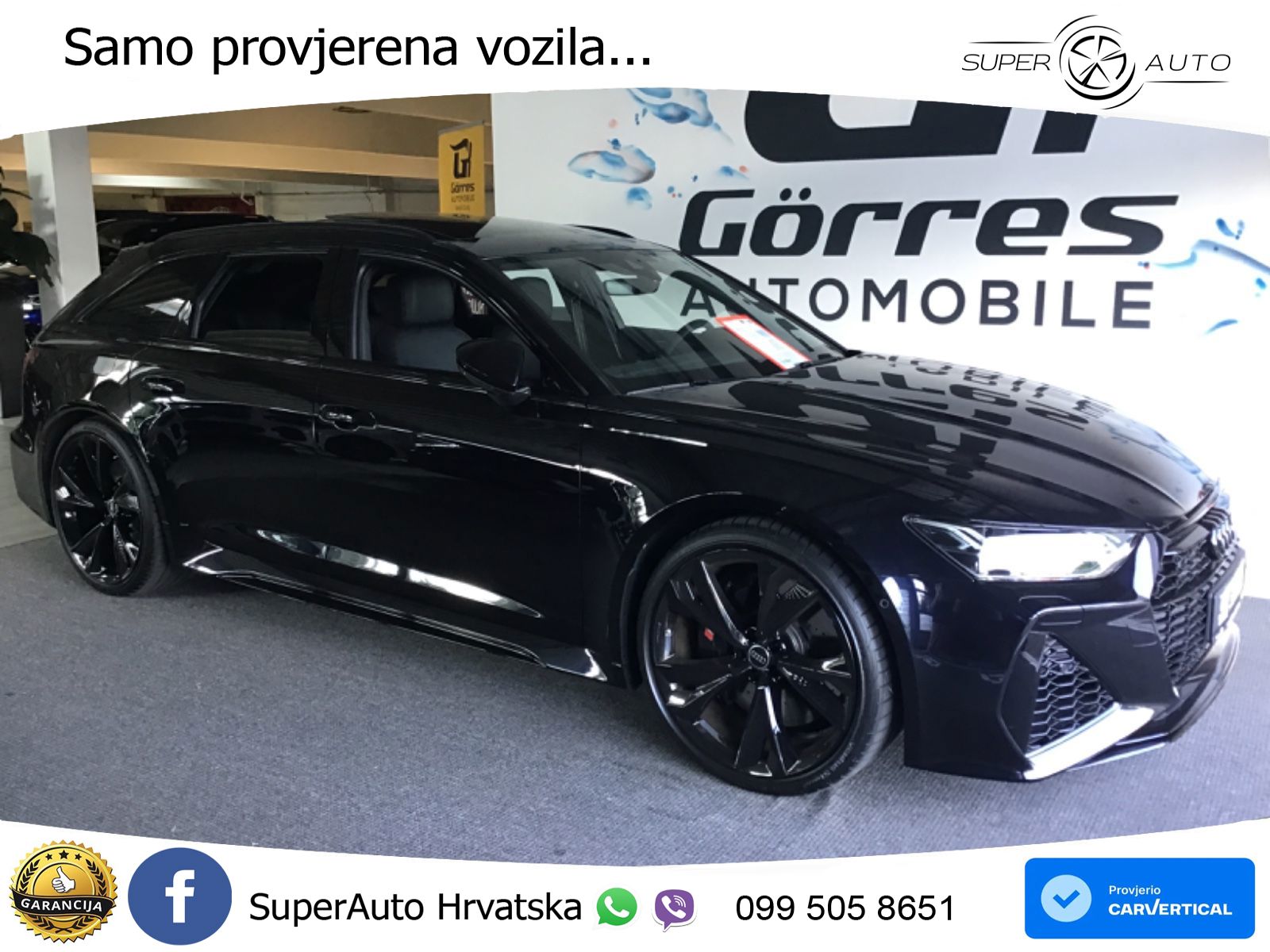 Audi RS6 Avant 4.0 TFSI V8 performance (630 KS)  quattro tiptronic LED+GR SJED+ACC