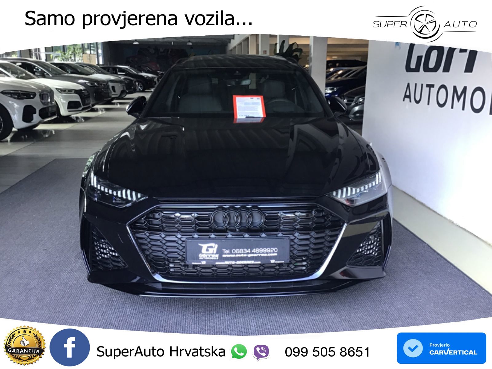 Audi RS6 Avant 4.0 TFSI V8 performance (630 KS)  quattro tiptronic LED+GR SJED+ACC