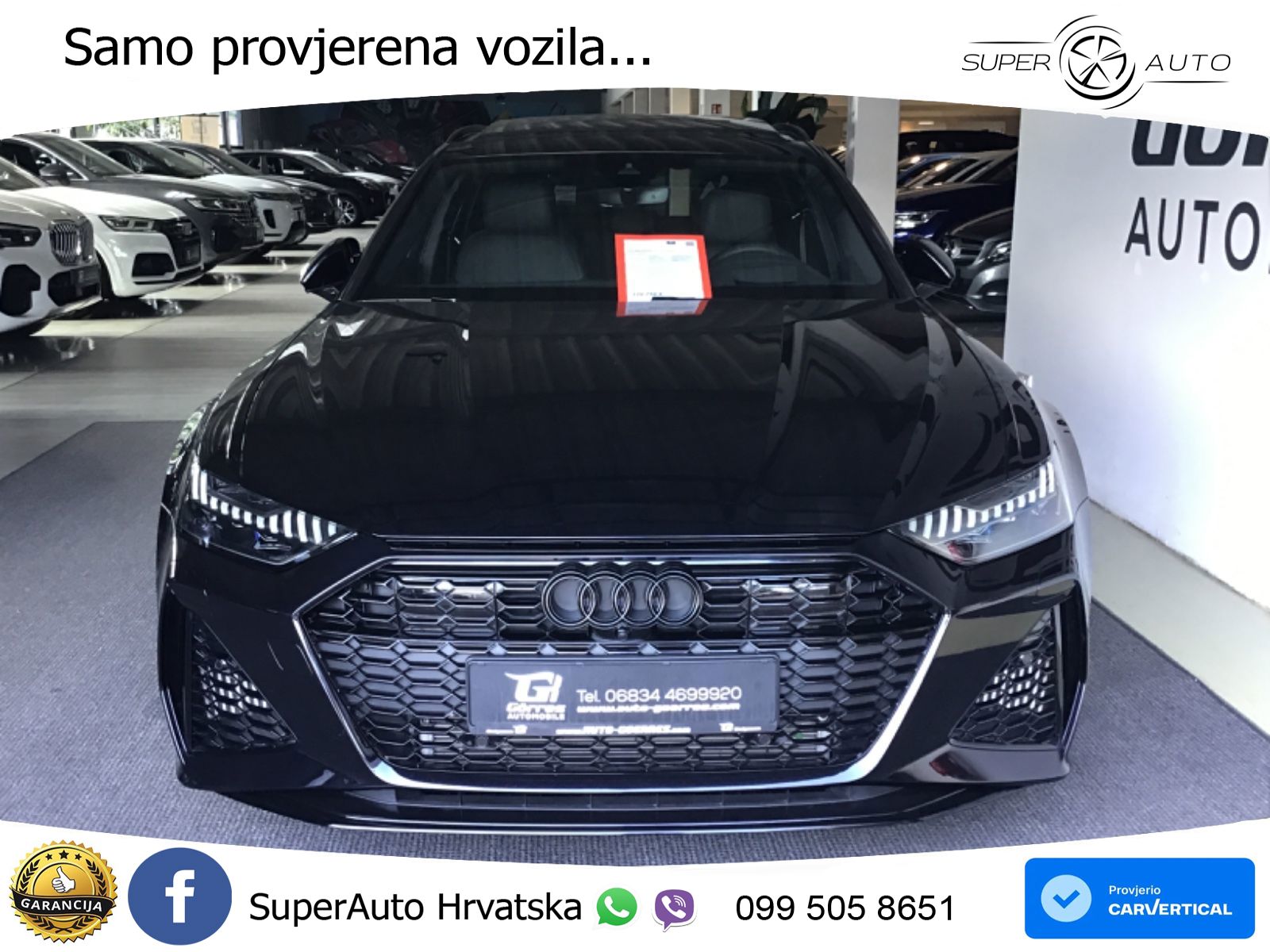 Audi RS6 Avant 4.0 TFSI V8 performance (630 KS)  quattro tiptronic LED+GR SJED+ACC