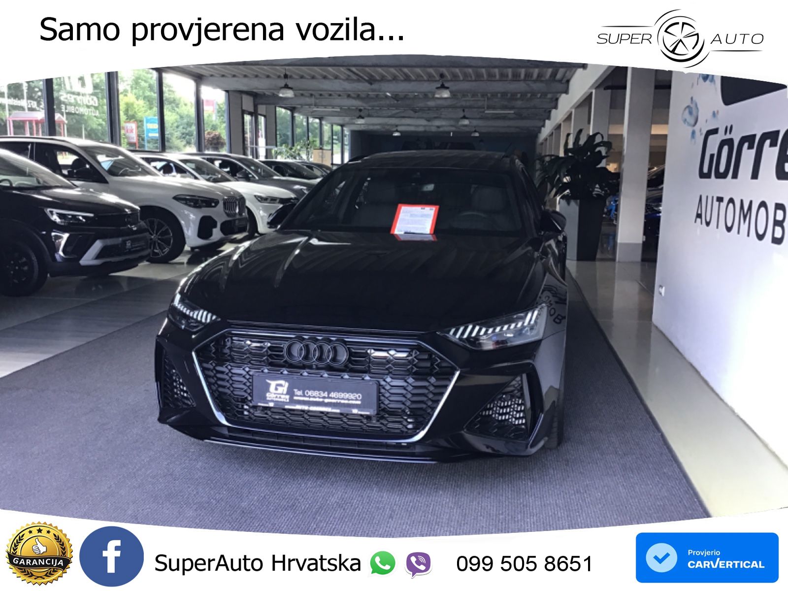Audi RS6 Avant 4.0 TFSI V8 performance (630 KS)  quattro tiptronic LED+GR SJED+ACC