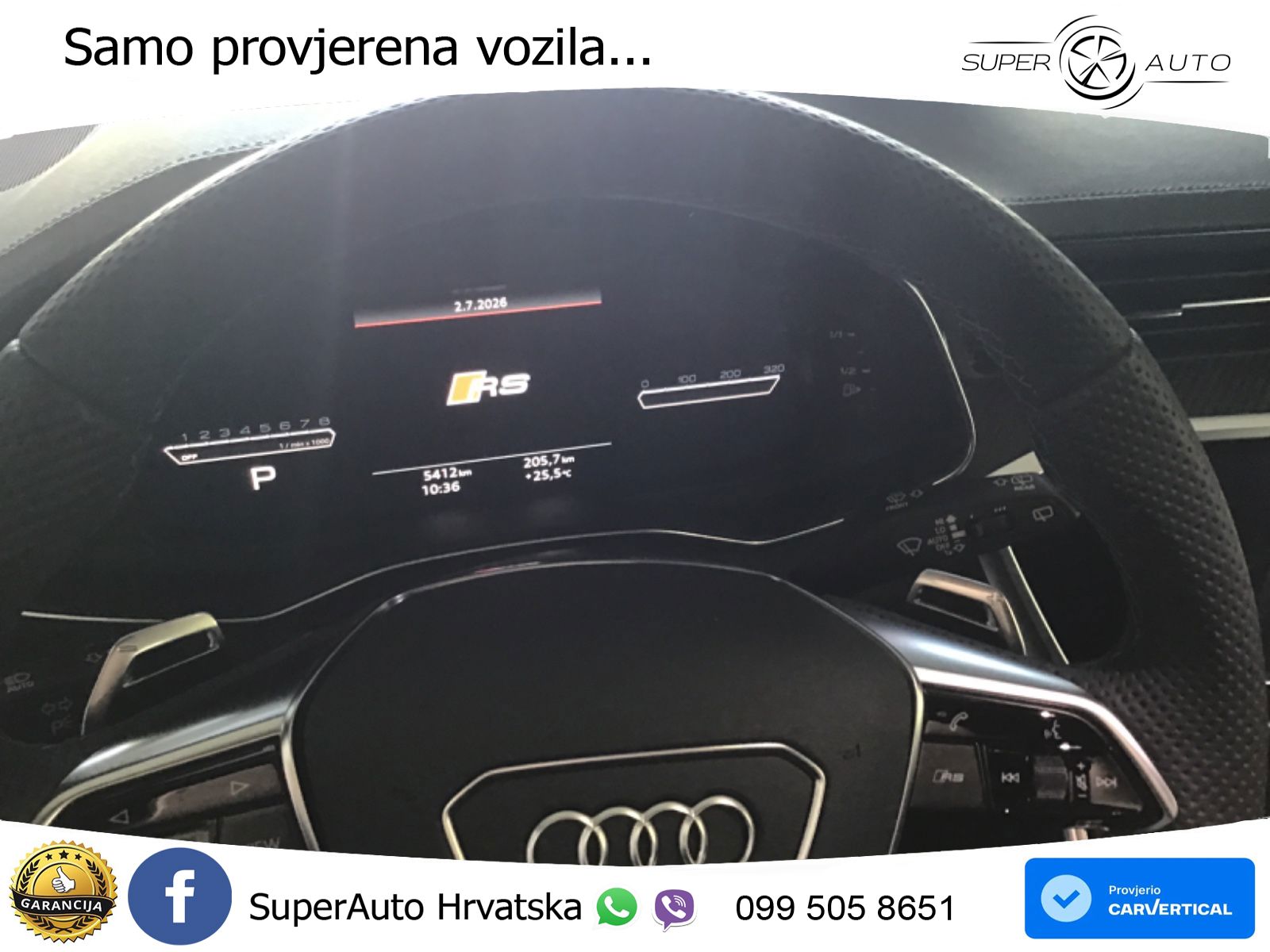 Audi RS6 Avant 4.0 TFSI V8 performance (630 KS)  quattro tiptronic LED+GR SJED+ACC