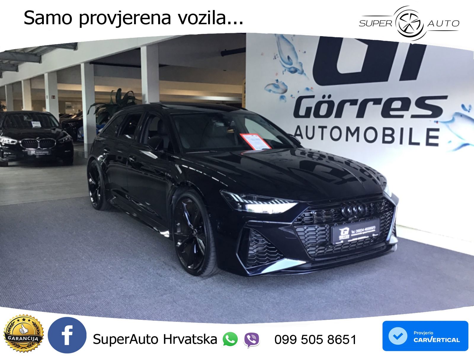 Audi RS6 Avant 4.0 TFSI V8 performance (630 KS)  quattro tiptronic LED+GR SJED+ACC