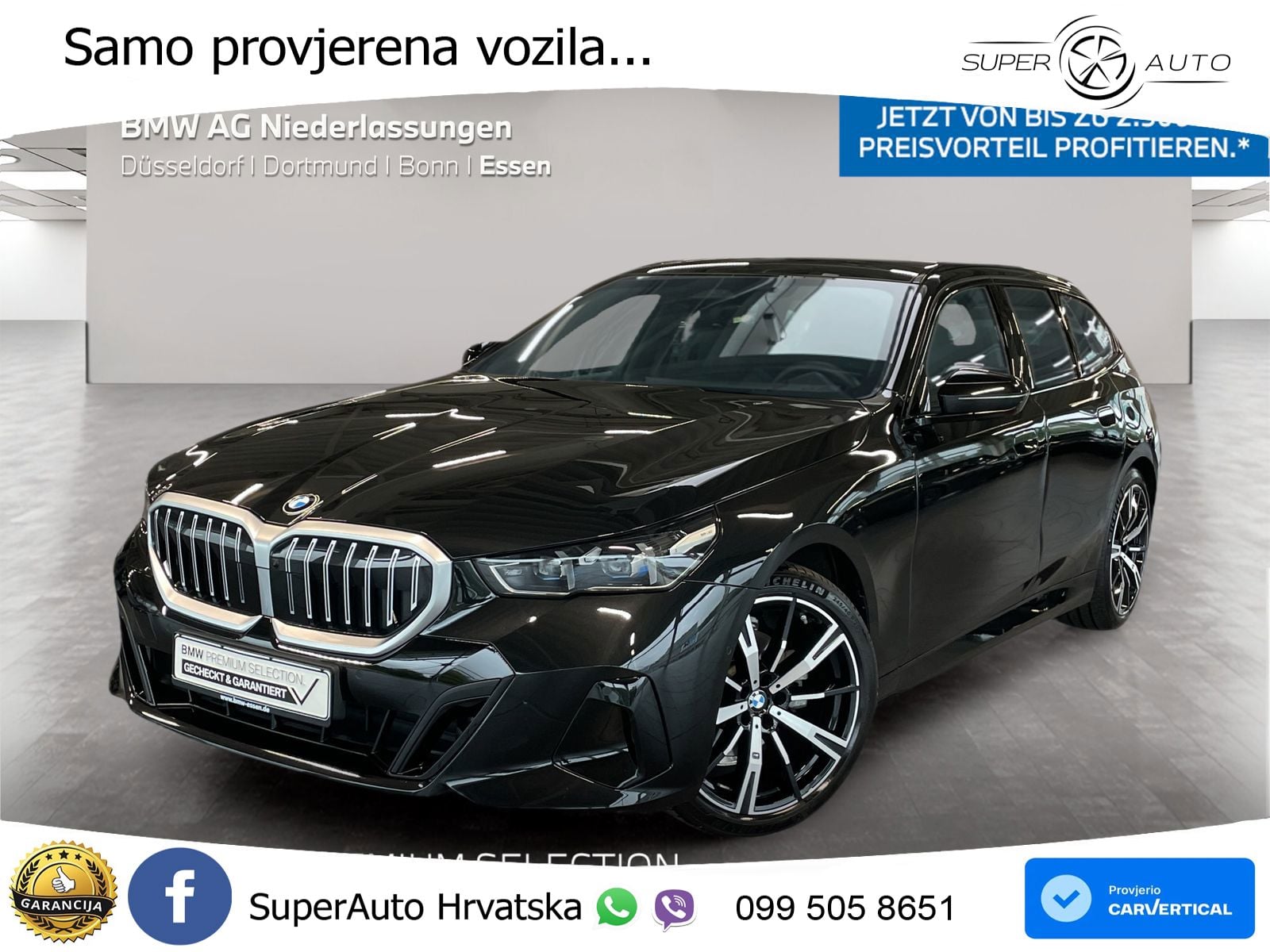 BMW 520d Touring (197 KS) Steptronic M Sport LED+GR SJED+ACC