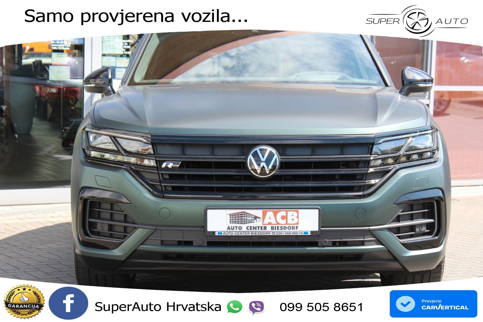 Volkswagen Touareg 3.0 V6 TDI (286 KS) 4MOTION Tiptronic R-Line ZRAČNI+ACC+GR SJED+KAM+PANO