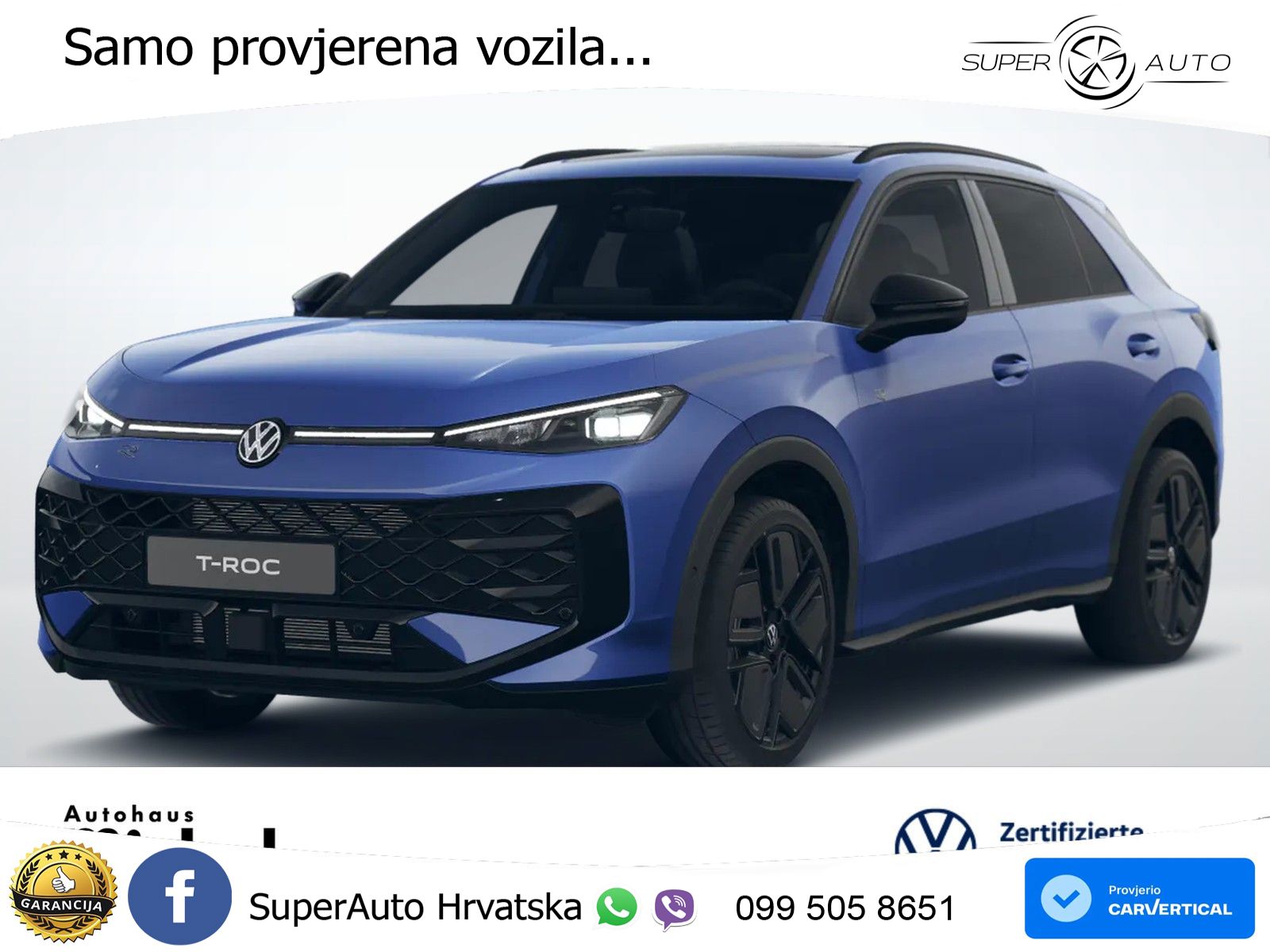 Volkswagen T-Roc 1.5 eTSI (150 KS)  DSG R-Line LED+GR SJED+ACC