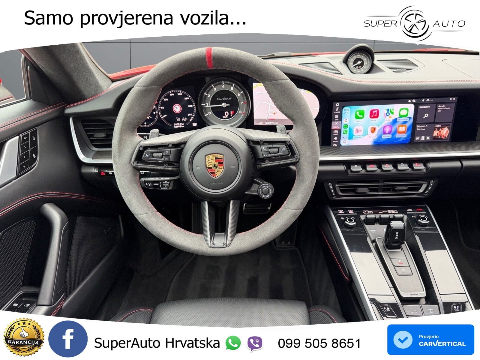 Porsche 911 Turbo S 3.8 (650 KS) PDK ZRAČNI+ACC+GR SJED+KAM+PANO