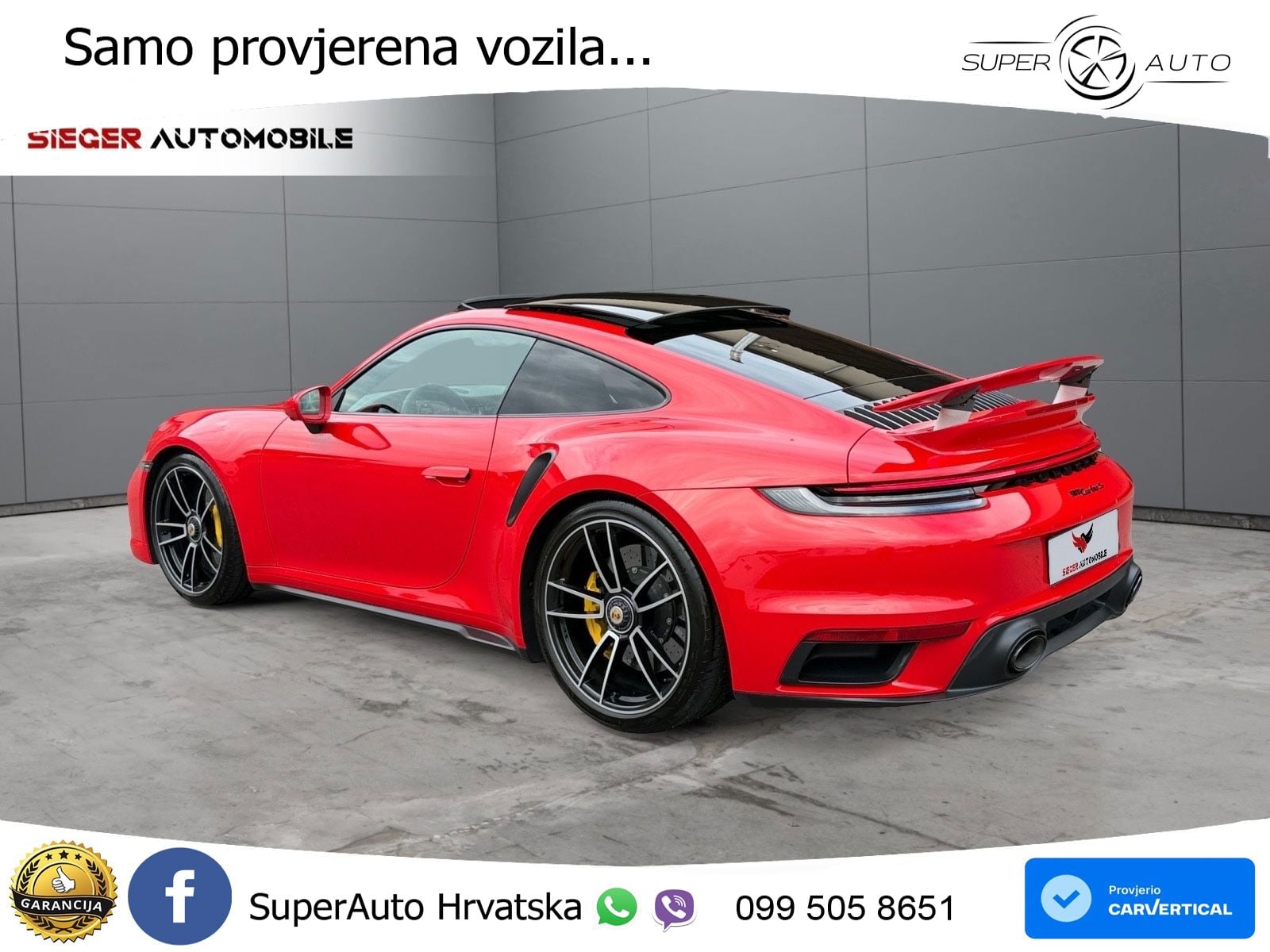 Porsche 911 Turbo S 3.8 (650 KS) PDK ZRAČNI+ACC+GR SJED+KAM+PANO