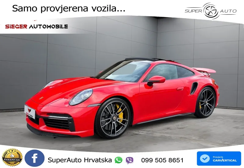 Porsche 911 Turbo S 3.8 (650 KS) PDK ZRAČNI+ACC+GR SJED+KAM+PANO