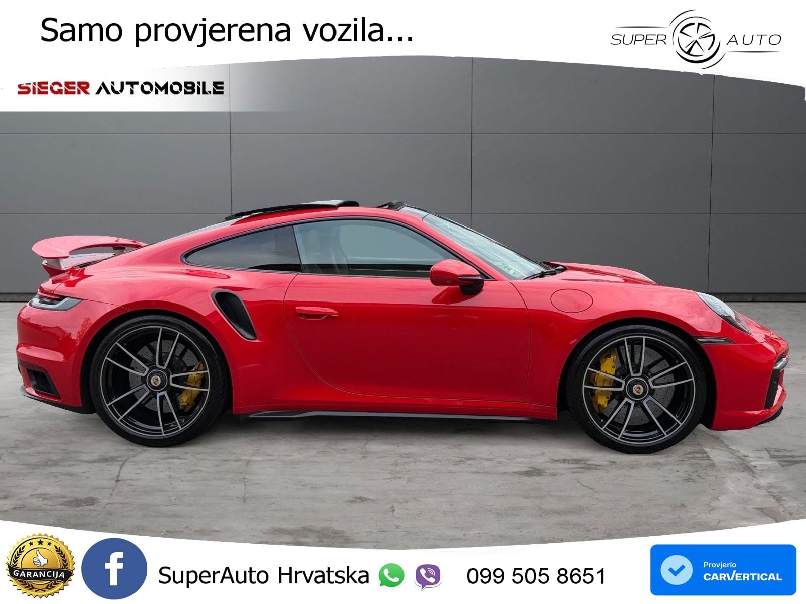 Porsche 911 Turbo S 3.8 (650 KS) PDK ZRAČNI+ACC+GR SJED+KAM+PANO