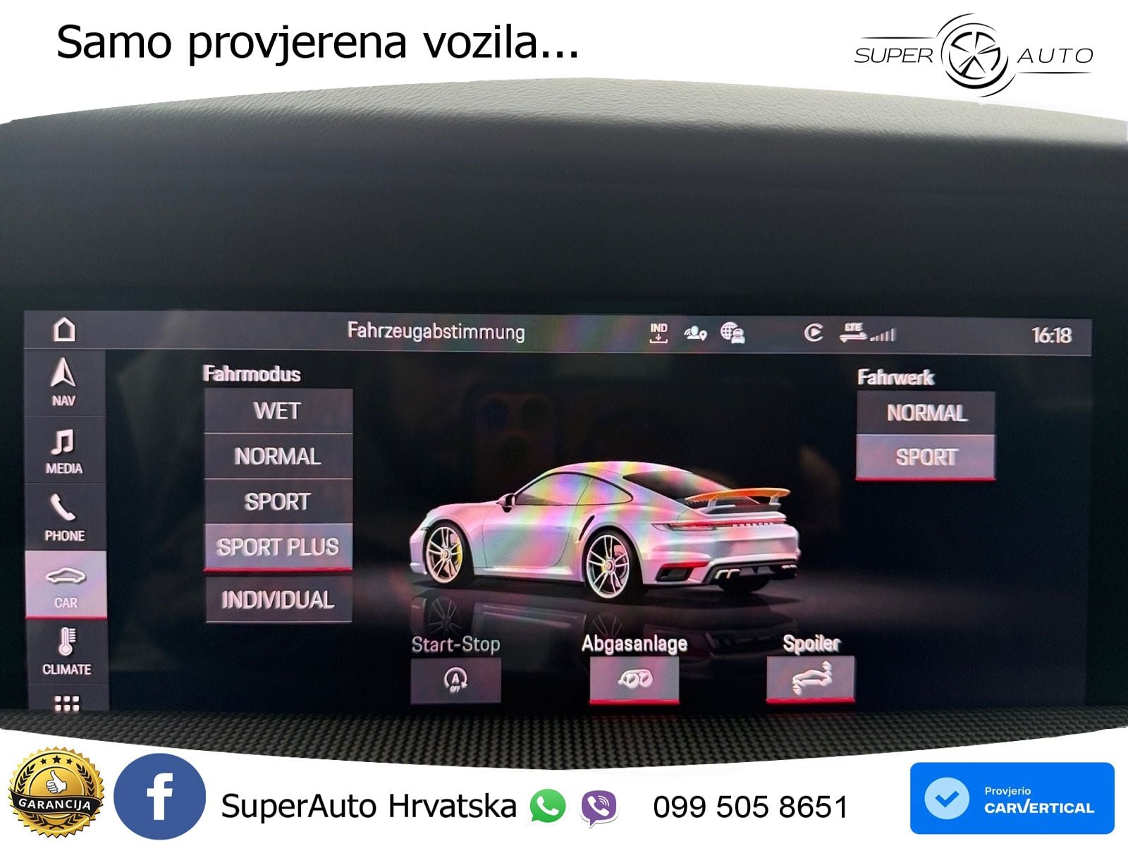 Porsche 911 Turbo S 3.8 (650 KS) PDK ZRAČNI+ACC+GR SJED+KAM+PANO