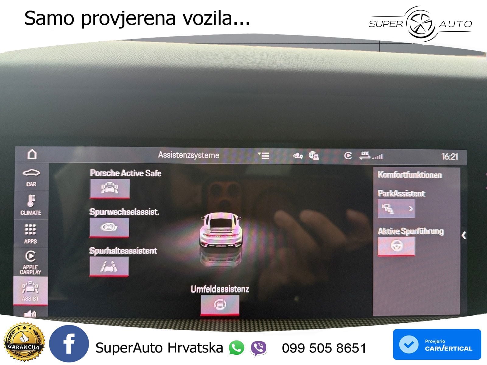 Porsche 911 Turbo S 3.8 (650 KS) PDK ZRAČNI+ACC+GR SJED+KAM+PANO